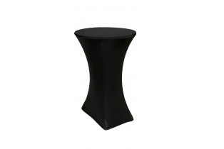Скатерть стрейч черная на стол коктейльный 1,1*0,7м