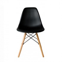 Стул Eames черный деревянный