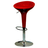 Стул барный красный
